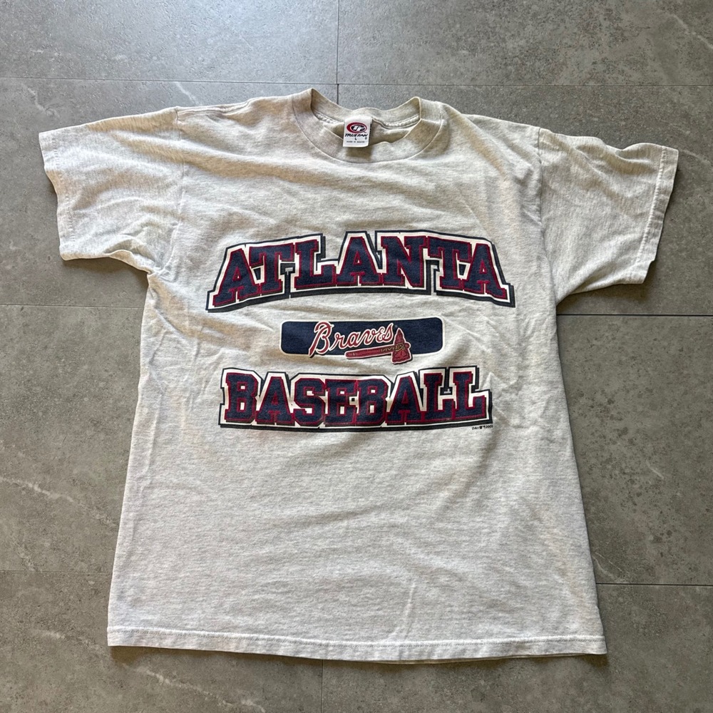 Y2K vintage True Fan Atlanta Braves Baseball T-Shirt Size Large